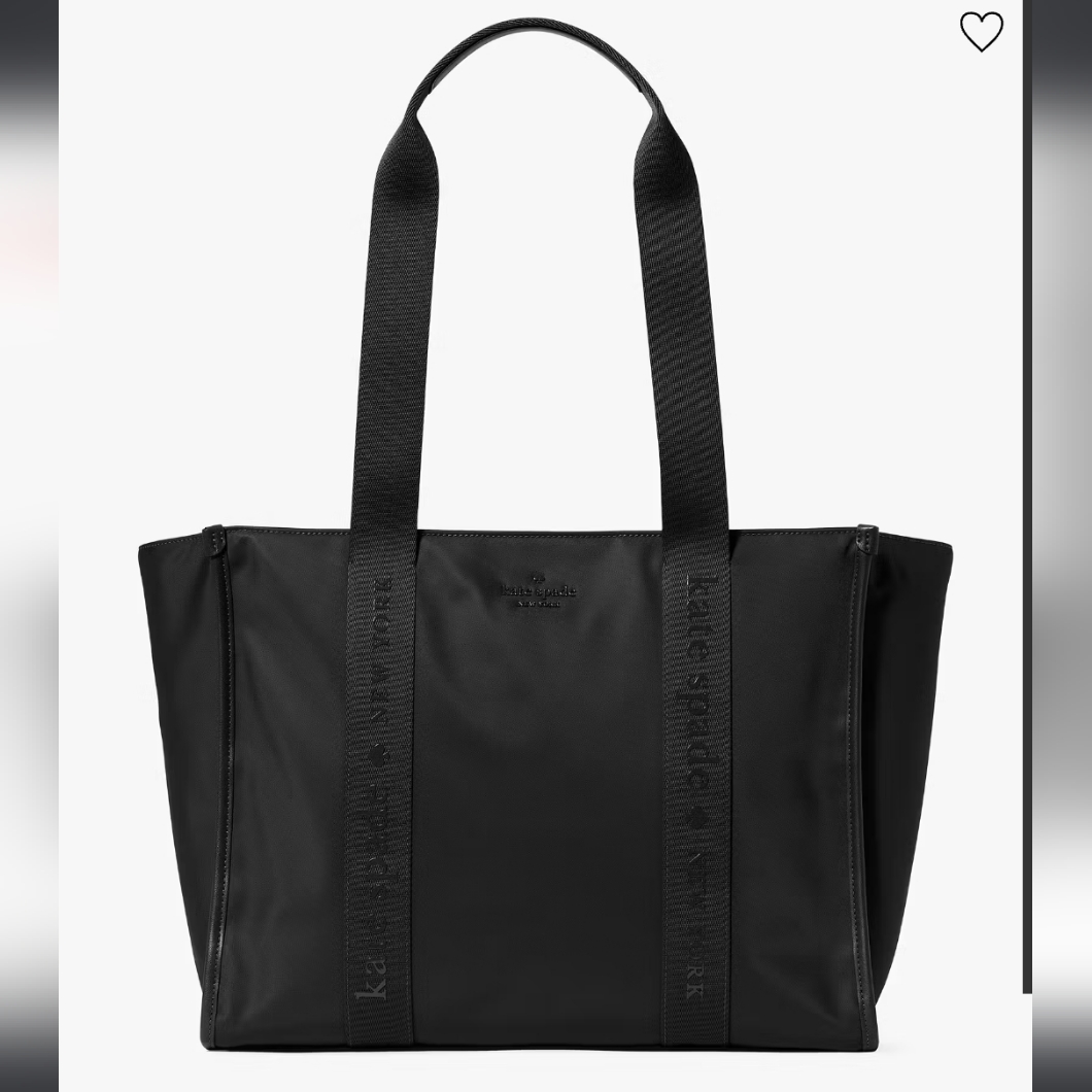 Kate Spade Kip Nylon Large Tote, Black
